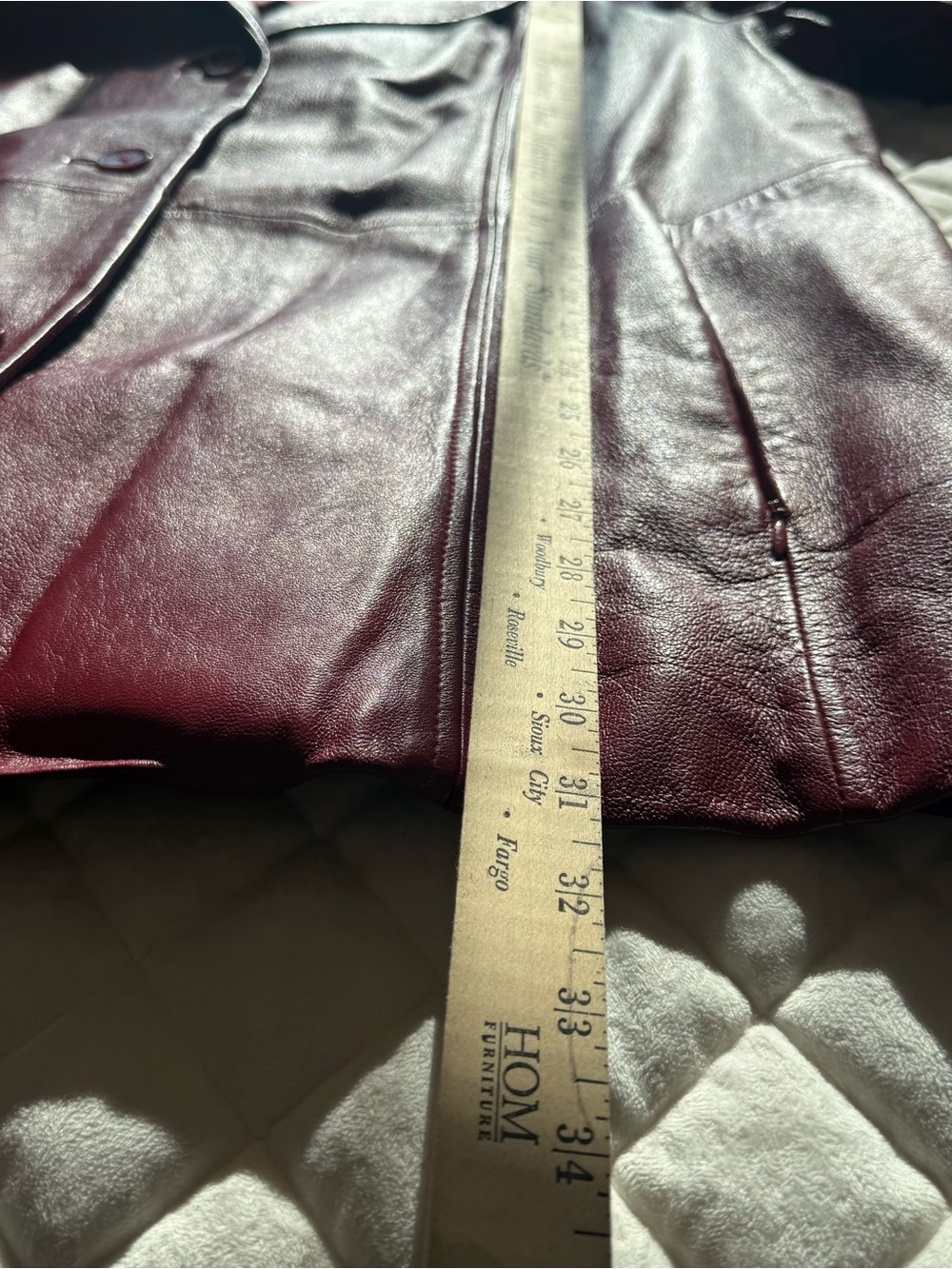 Vintage Wilsons Leather Pelle Studio Red Leather Blazer Jacket Coat Size 3X - Picture 10 of 11